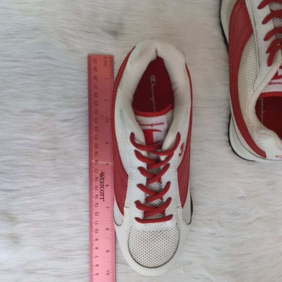 Champion Walking / Running Shoes White/red Vintage - Picture 11 of 16